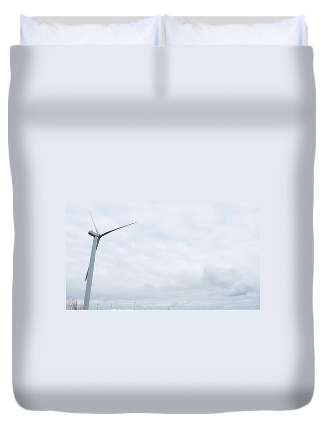 Scenics Duvet Cover featuring the photograph Wind Turbine by Leverstock
