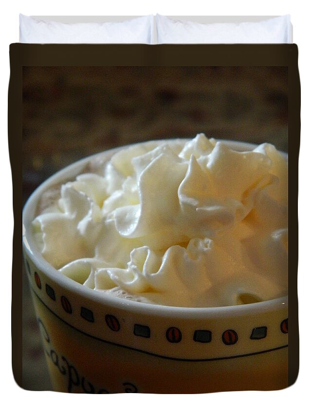 Whip Cream Duvet Cover featuring the photograph Winter Comfort by Nicki Bennett