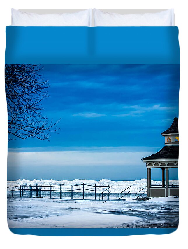 Winter Duvet Cover featuring the photograph Winter Rhapsody by Sara Frank