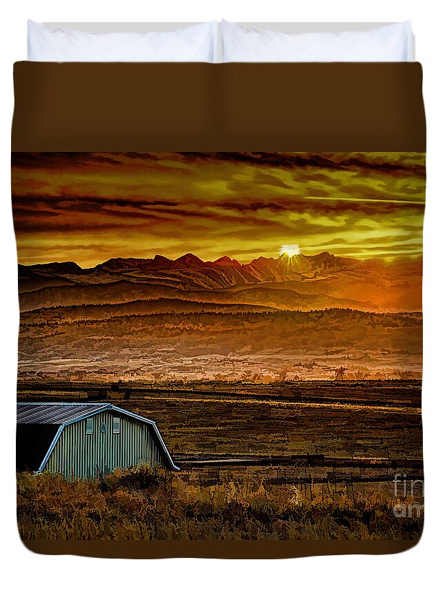 Jon Burch Duvet Cover featuring the photograph Winter Solstice by Jon Burch Photography