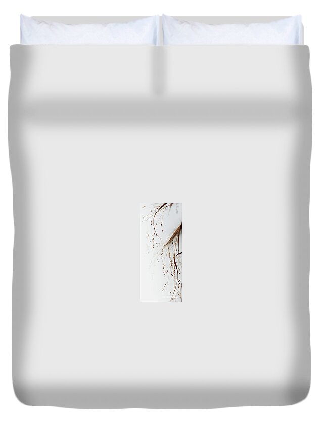Winter Duvet Cover featuring the photograph Winter Tears - 1 by Linda Shafer