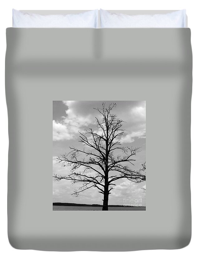 Winter Duvet Cover featuring the photograph Winter tree by Andrea Anderegg