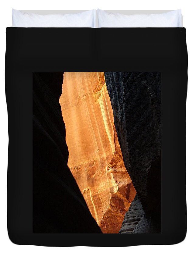 Landscape Duvet Cover featuring the photograph Wire Pass - Buckskin Wash 10 by JustJeffAz Photography