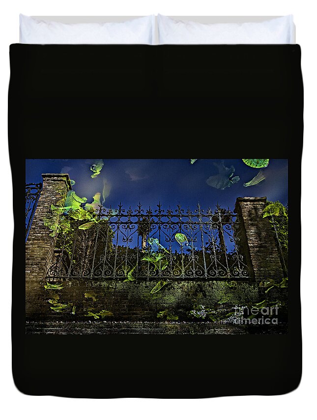 Gate Duvet Cover featuring the photograph Wonderland-1 by Casper Cammeraat