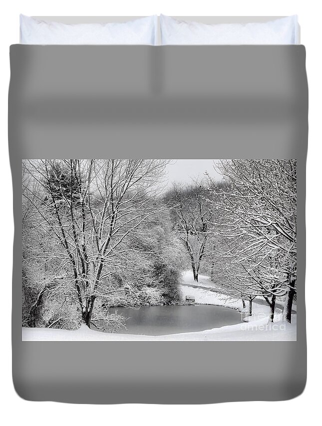 Trees Duvet Cover featuring the photograph Wonderland by Judy Wolinsky