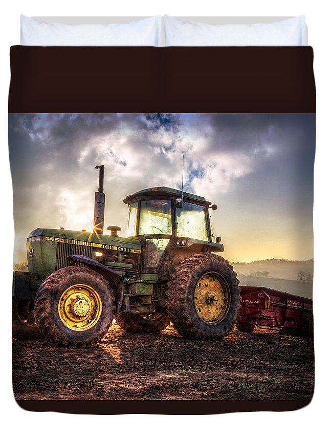 4450 Duvet Cover featuring the photograph Workhorse II by Debra and Dave Vanderlaan