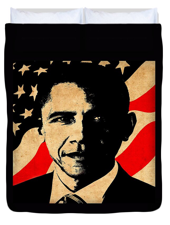 Obama Duvet Cover featuring the photograph World Leaders 1 by Andrew Fare