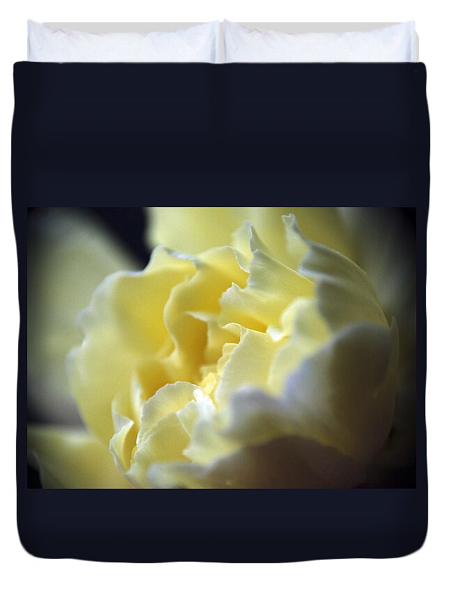 Wall Art Duvet Cover featuring the photograph Yellow Beauty by Ron Roberts