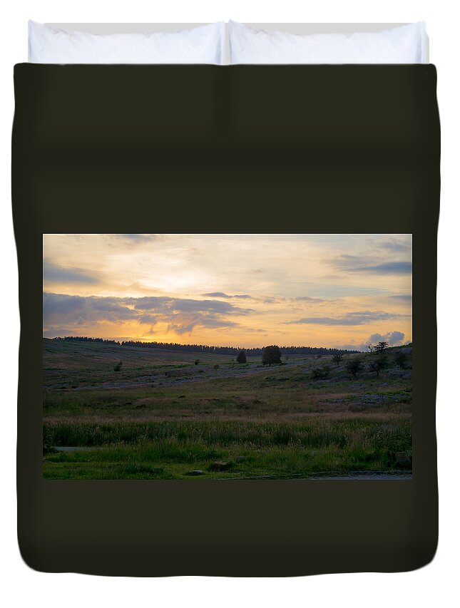 Summer Duvet Cover featuring the photograph Yorkshire - Sheepwash Osmotherley by Scott Lyons