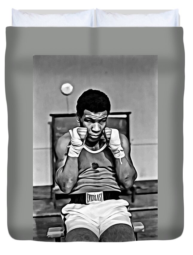 Young Mike Tyson Duvet Cover