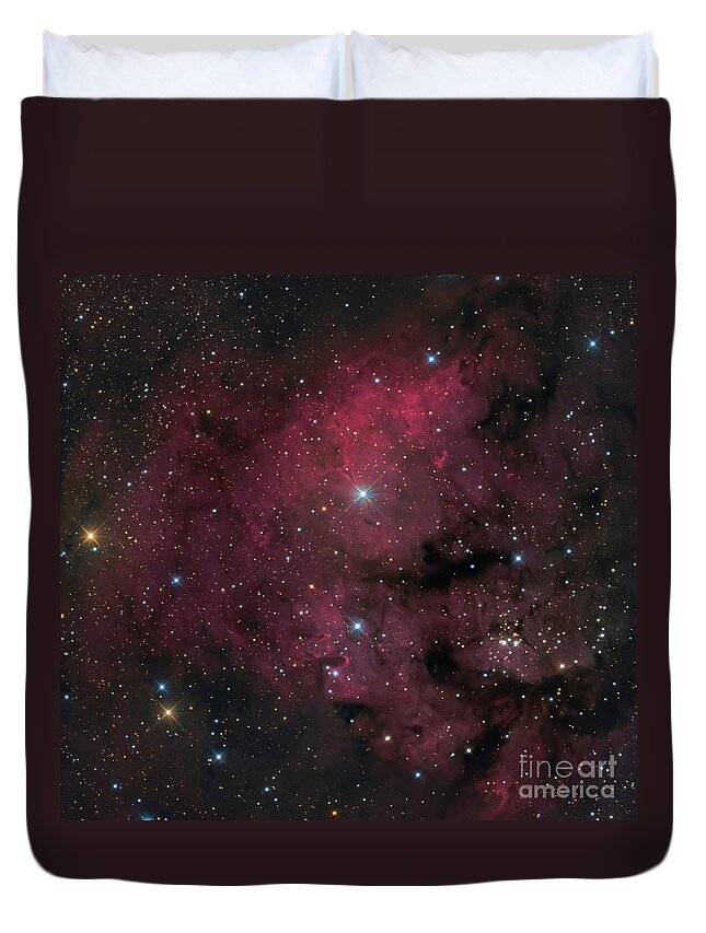 Beauty Duvet Cover featuring the photograph Young Star-forming Complex Ngc 7822 by Michael Miller