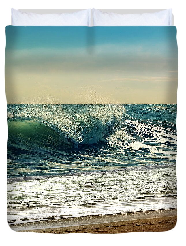 Beach Duvet Cover featuring the photograph Your Moment Of Perfection by Laura Fasulo