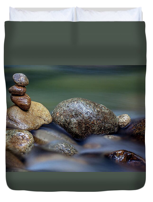 Tranquility Duvet Cover featuring the photograph Zen In Japan by Simonlong