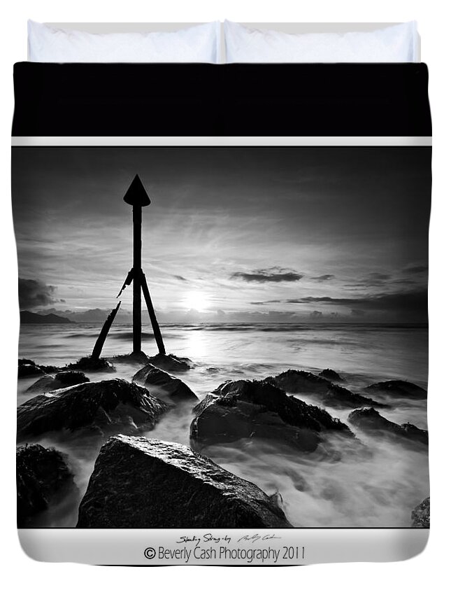 Beach Duvet Cover featuring the photograph Standing Strong by B Cash