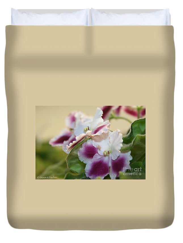 Outdoors Duvet Cover featuring the photograph Blush #1 by Susan Herber
