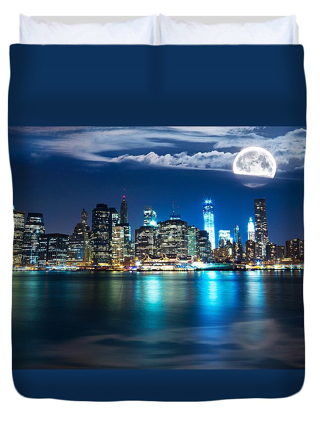 New York Skyline Duvet Cover For Sale By Mircea Costina Photography