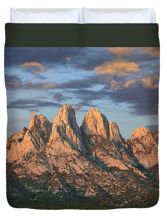00438928 Duvet Cover featuring the photograph Organ Mountains Near Las Cruces New by Tim Fitzharris