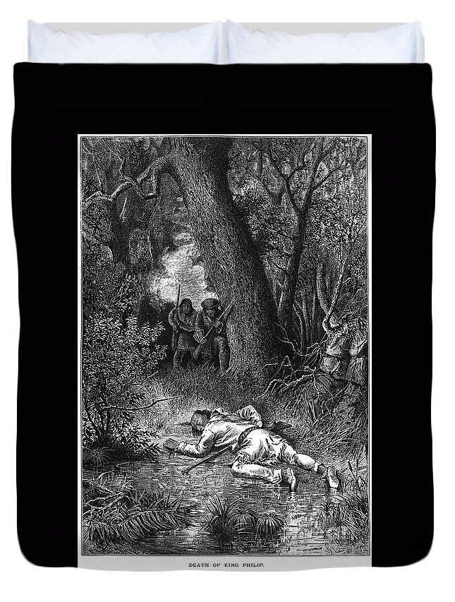 1676 Duvet Cover featuring the photograph Philip (metacomet) #1 by Granger
