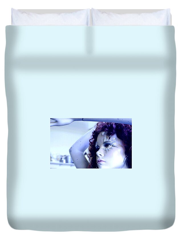 Woman Duvet Cover featuring the photograph The Girl #1 by Marysue Ryan