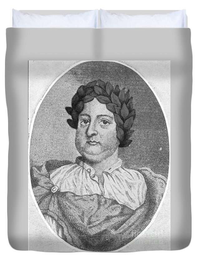 Thomas Shadwell Duvet Cover featuring the photograph Thomas Shadwell, English Poet Laureate #1 by Photo Researchers