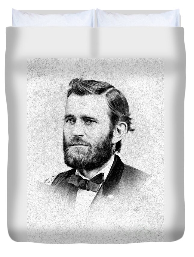 History Duvet Cover featuring the photograph Ulysses S. Grant, 18th American #1 by Photo Researchers
