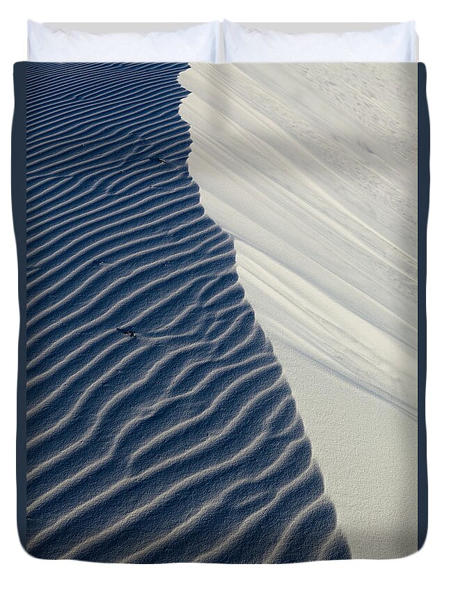 Desert Photography Duvet Cover featuring the photograph White Sands #2 by Keith Kapple