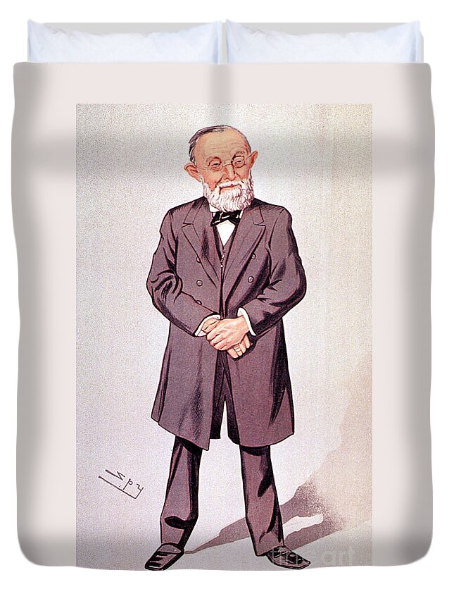 Science Duvet Cover featuring the photograph Rudolph Virchow, German Polymath #10 by Science Source
