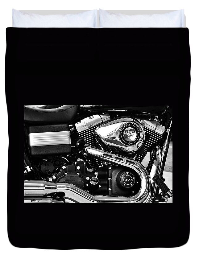 Harley Duvet Cover featuring the photograph 103 Cubic Inches by Bill Cannon