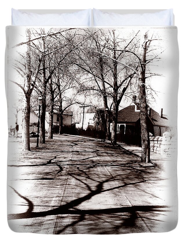 Farm Duvet Cover featuring the photograph 1900 Street by Bombelkie - Marcin and Dawid Witukiewicz