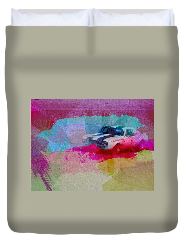 Chevy Camaro Duvet Cover featuring the photograph 1968 Chevy Camaro by Naxart Studio