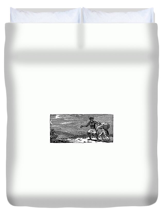 Bewick Duvet Cover featuring the photograph Bewick: Devil #2 by Granger