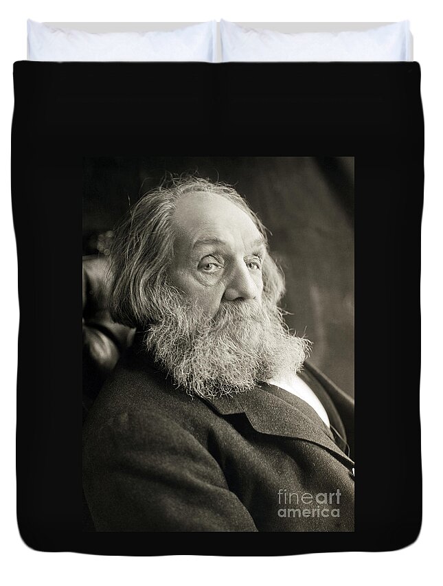 19th Century Duvet Cover featuring the photograph Edward Everett Hale #2 by Granger
