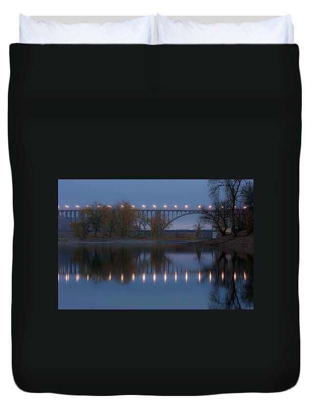 Bridge Duvet Cover featuring the photograph Ford Parkway Bridge #2 by Tom Gort