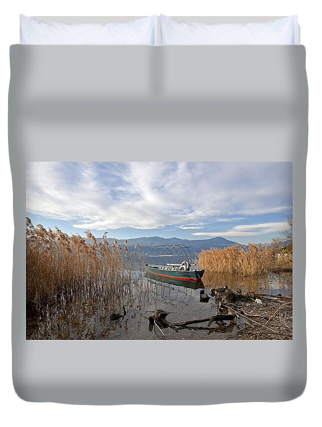 Lago Maggiore Duvet Cover featuring the photograph Lake Maggiore #25 by Joana Kruse