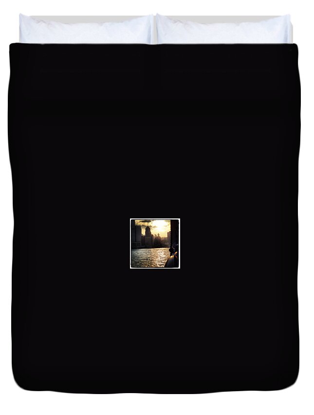  Duvet Cover featuring the photograph Sunset #3 by Lorelle Phoenix