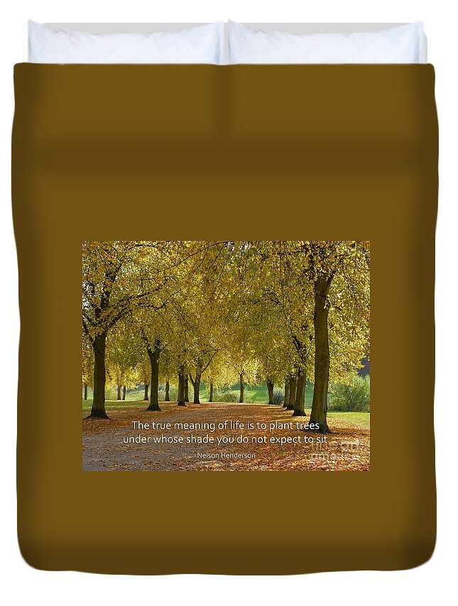  Duvet Cover featuring the photograph 38- Plant Trees by Joseph Keane