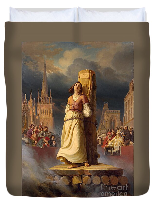 History Duvet Cover featuring the photograph Joan Of Arc, French National Heroine #4 by Photo Researchers