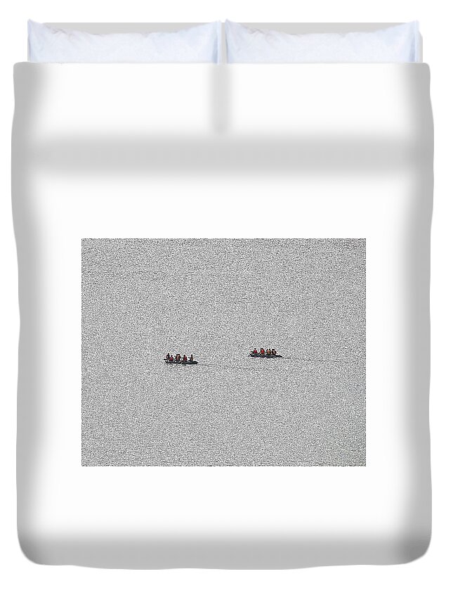 Shipwrecked Duvet Cover featuring the photograph 48- Shipwrecked by Joseph Keane