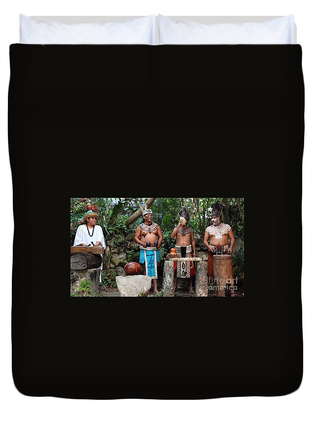 Music Duvet Cover featuring the photograph Mexico #5 by Milena Boeva