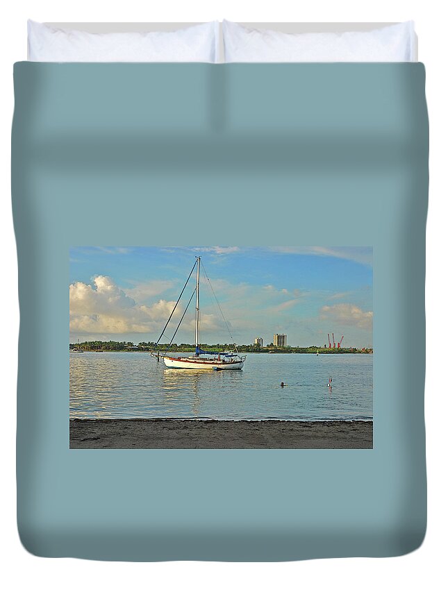  Phil Foster Park Duvet Cover featuring the photograph 51- Phil Foster Park-Singer Island by Joseph Keane