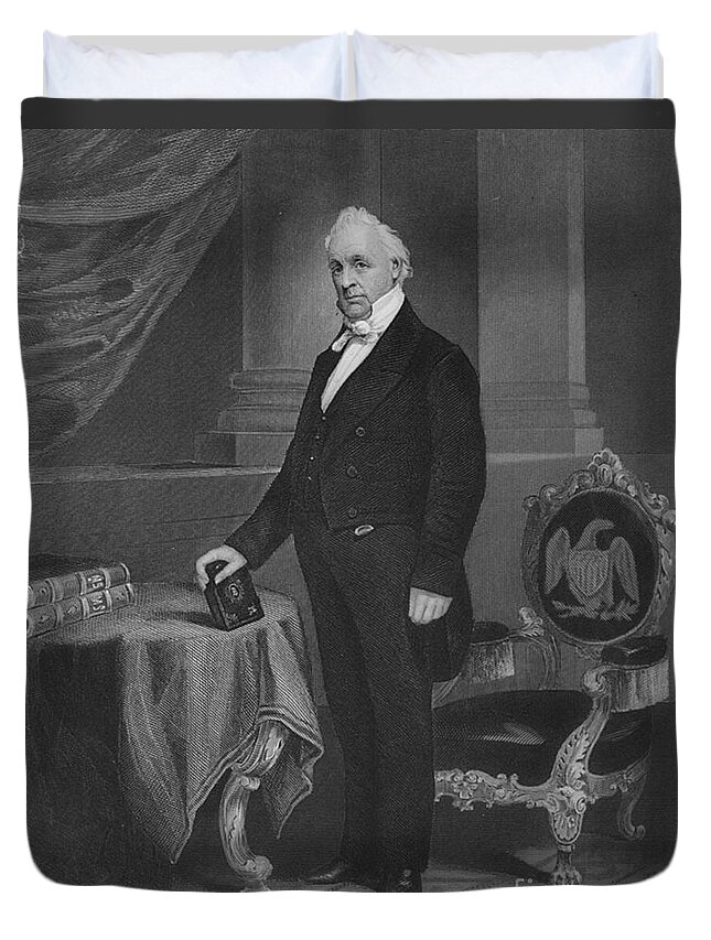 Government Duvet Cover featuring the James Buchanan, 15th American President #6 by Photo Researchers