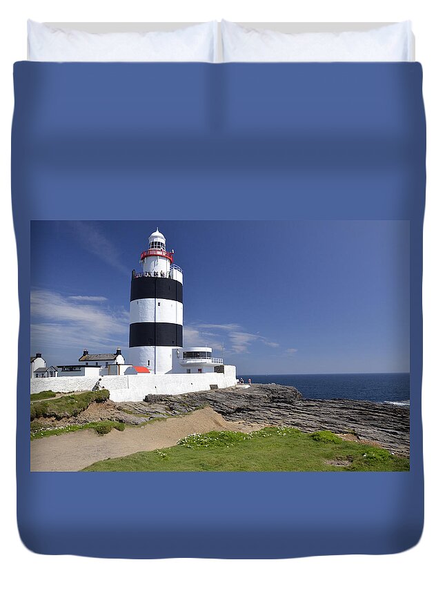 A Day At The Hook Duvet Cover featuring the photograph A Day at the Hook by Martina Fagan