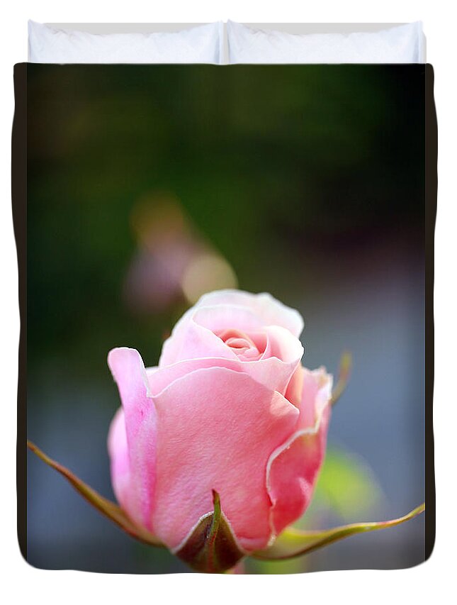 Rose Duvet Cover featuring the photograph A Simple Gesture by Marie Jamieson