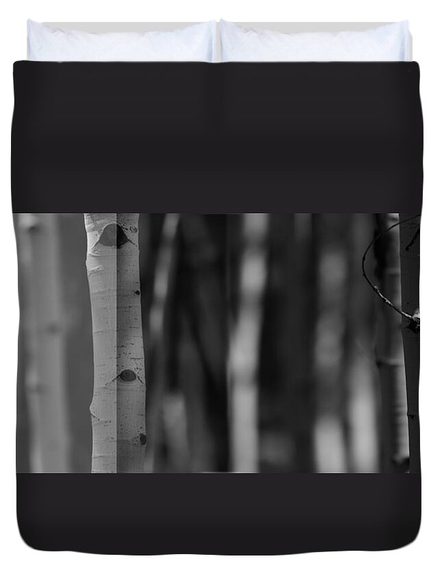 Forest Duvet Cover featuring the photograph A Way Out by Mark Ross