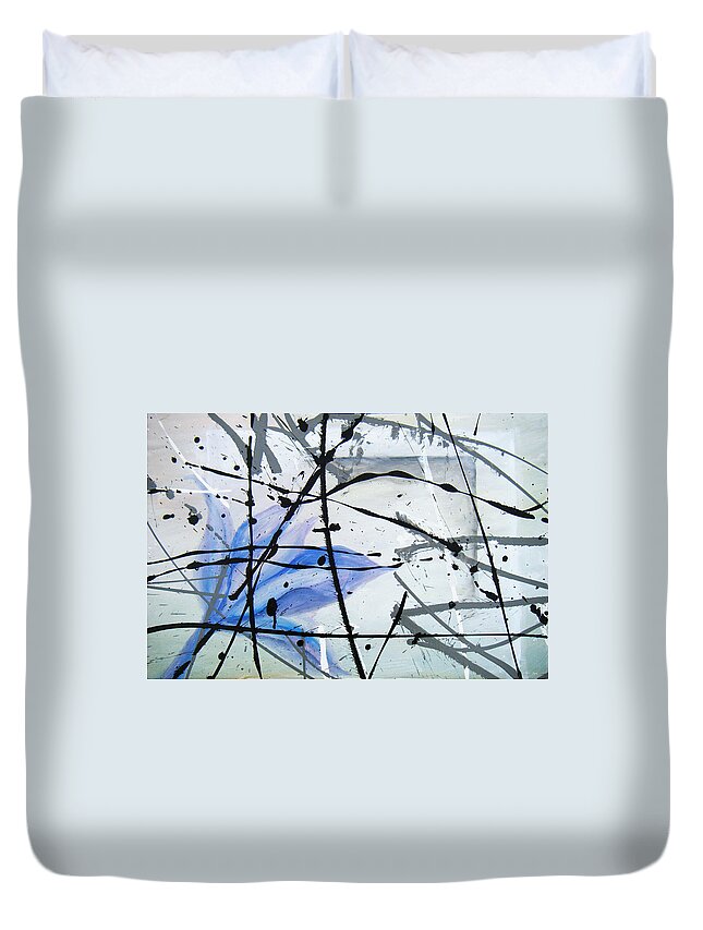 Abstract Expressionism Duvet Cover featuring the painting Abstract Impressionist by Chriss Pagani