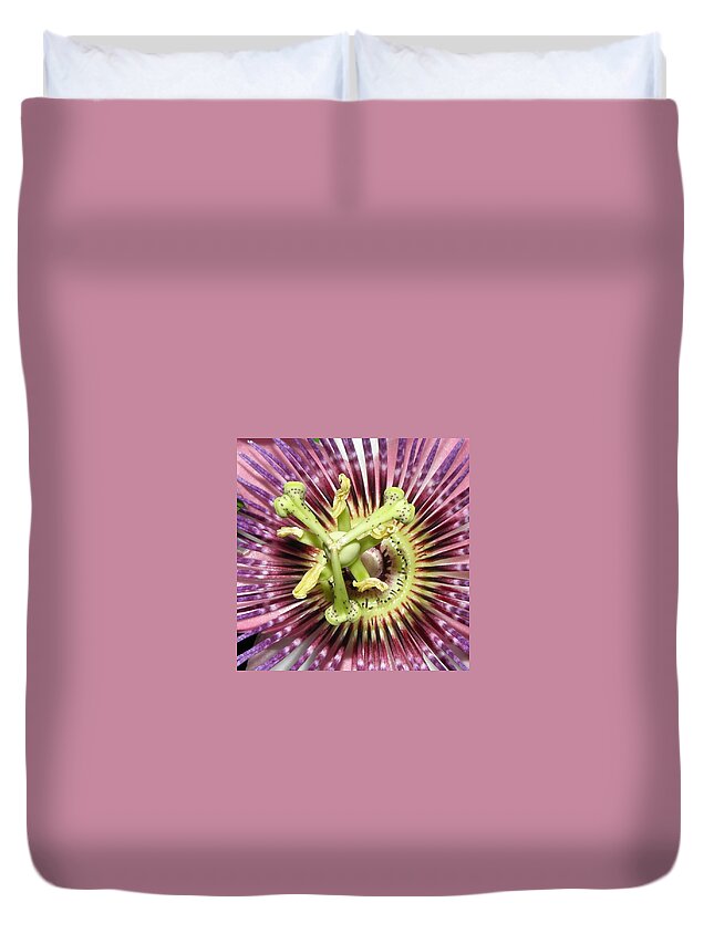 Passion Flower Duvet Cover featuring the photograph Alienated by Kim Galluzzo Wozniak