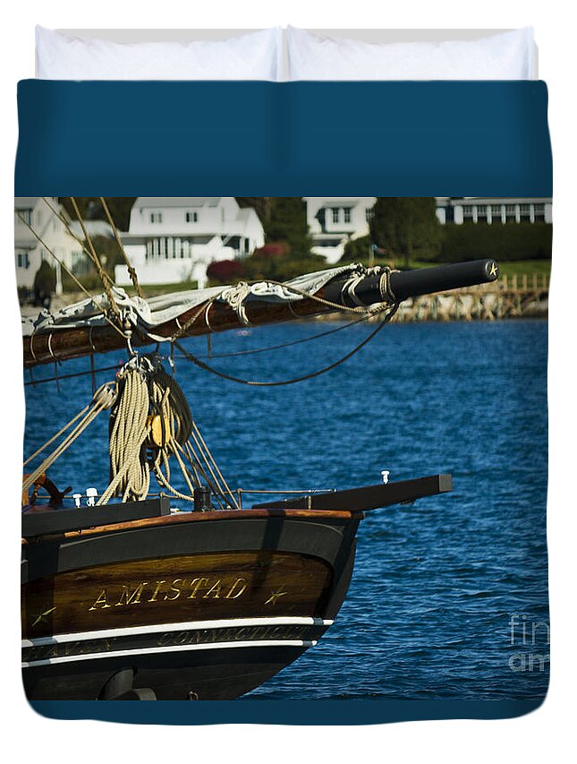 Amistad Duvet Cover featuring the photograph Amistad by Brenda Giasson