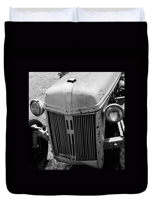 Tractor Duvet Cover featuring the photograph Antique Ford Tractor by Toma Caul