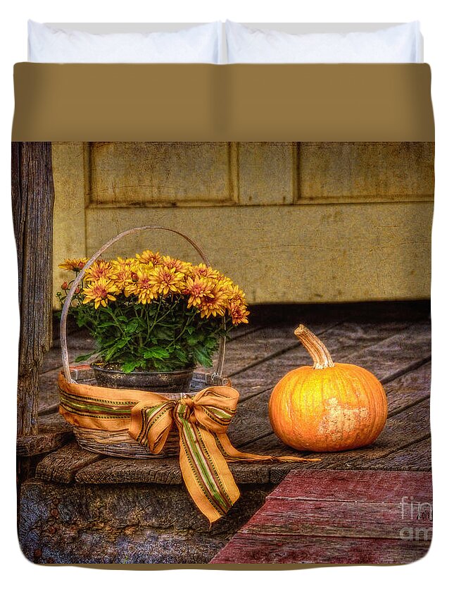 Autumn Duvet Cover featuring the photograph Autumn by Lois Bryan