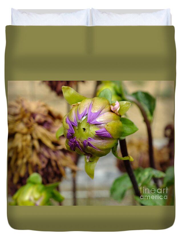 Flores Duvet Cover featuring the photograph Bright Morning by Yenni Harrison
